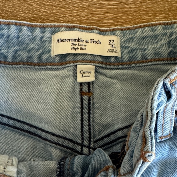 Abercrombie & Fitch Denim - Abercrombie & Fitch Light Blue High Rise Loose Jeans